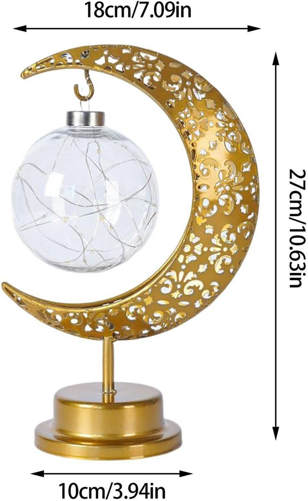 Afiyadecor - Crescent Moon Table Lamp